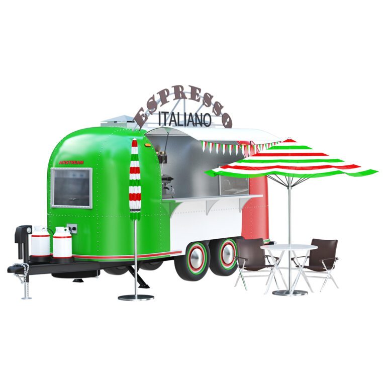 Прицеп кафе бар Airstream coffee bar (351217), 3д модель 1