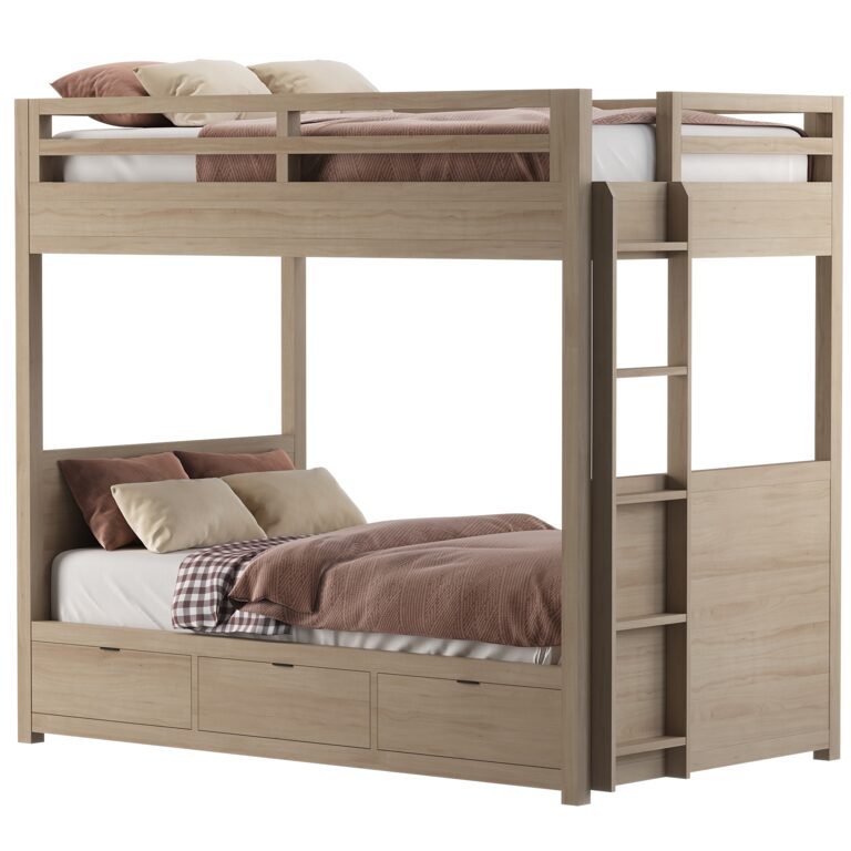 RH Laguna Storage Bunk Bed (353002), 3d model 1