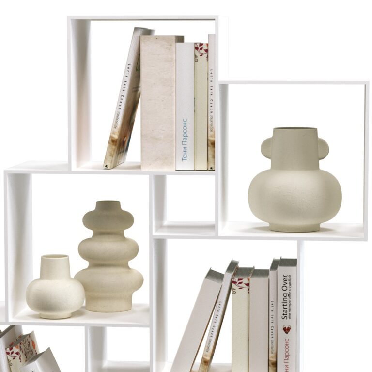 Decorative Set with Vases and Books (353286) 3D model - Download 3D ...