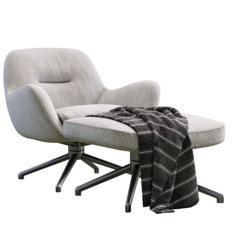 Jensen від Minotti стілець (353323), 3d модель 1