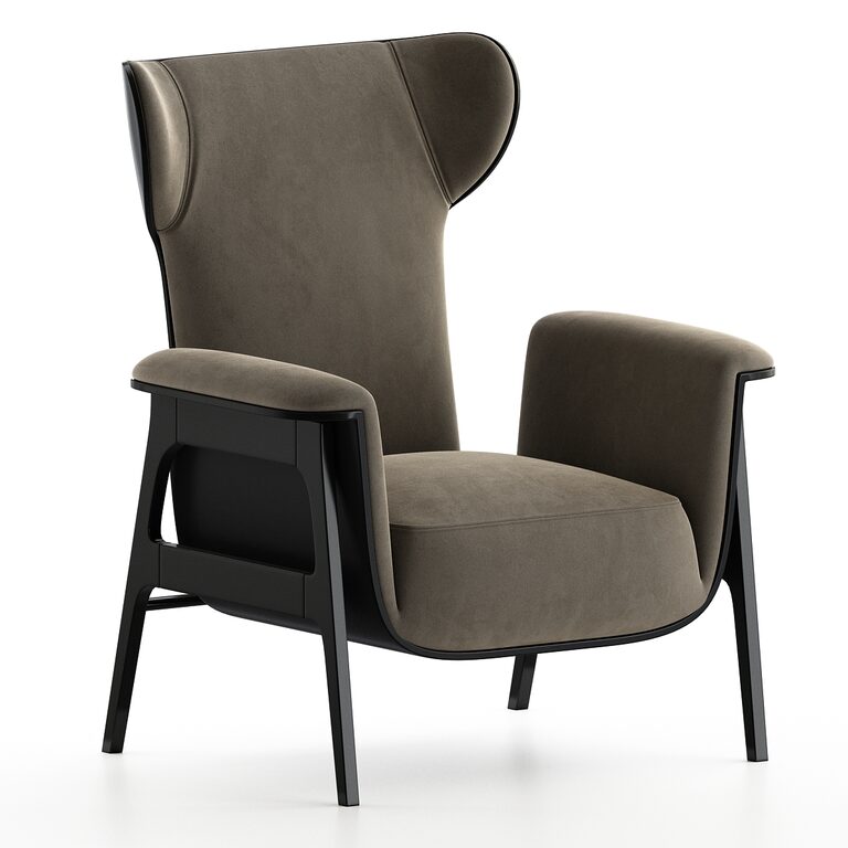 Крісло Fendi casa - Cerva (35335), 3d модель 1