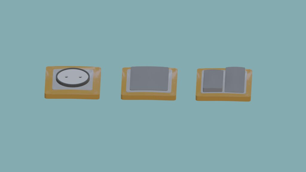 Sockets and switches (353404) 3D model - Download 3D model Sockets and ...
