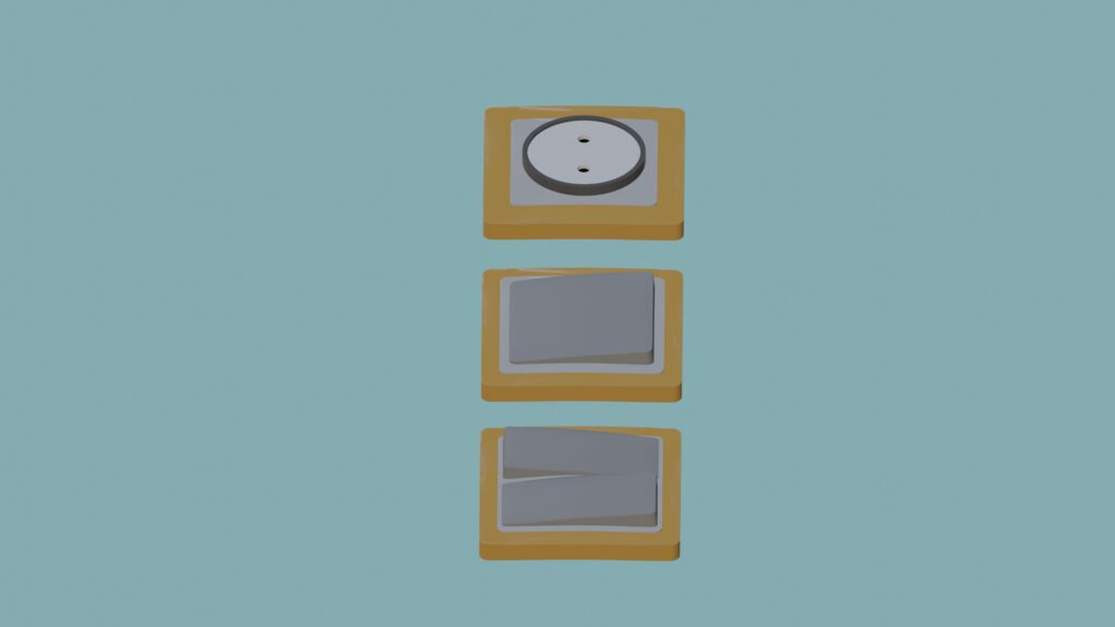 Sockets and switches (353404) 3D model - Download 3D model Sockets and ...