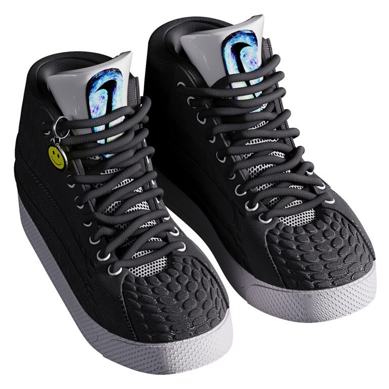 Nike Чорний кросівки (353739), 3d модель 1