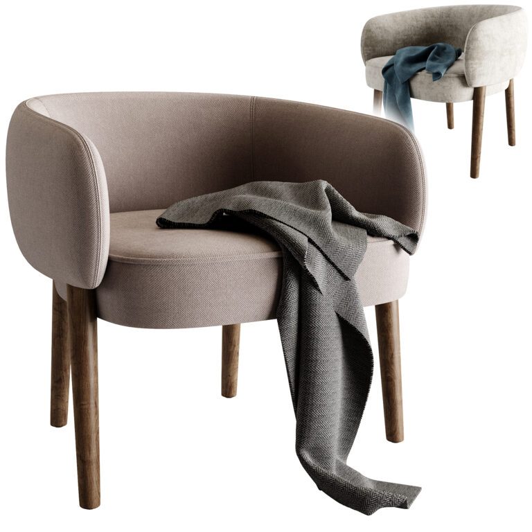 Aretha 1815 Design By Monica Armani armchair (353907) 3D model ...