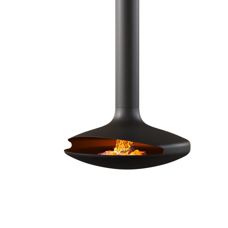 Rotating Fireplace Suspended Rotating Fireplace Gyrofocus black (354614) 3D model ...