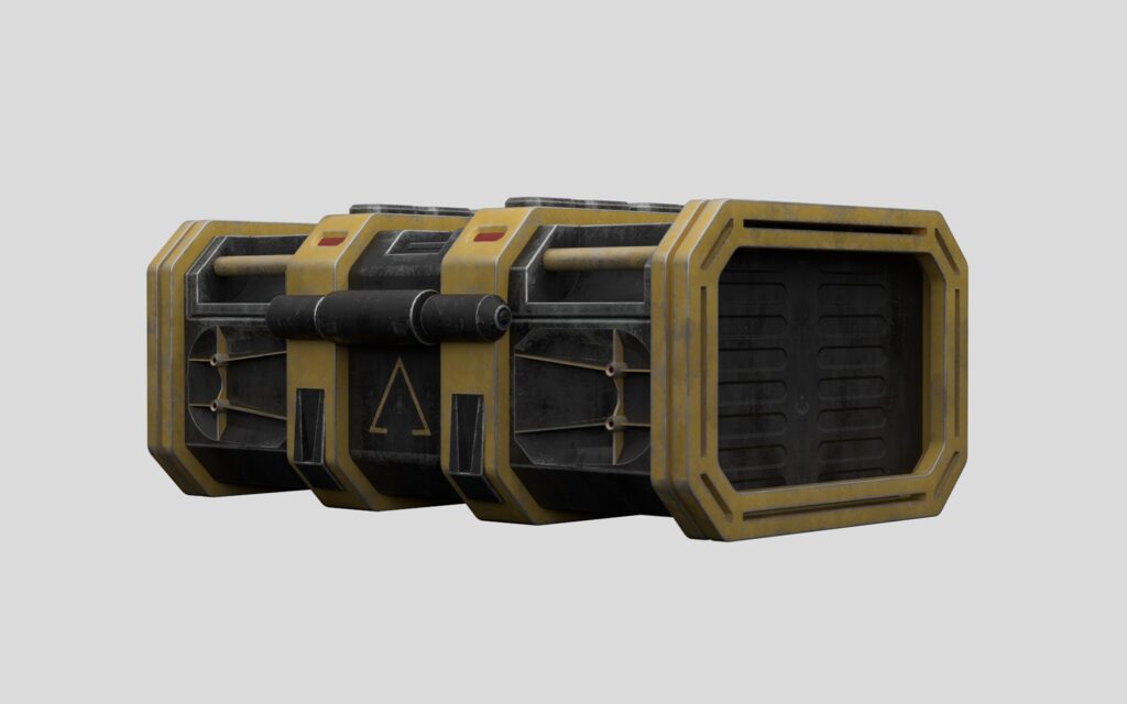Futuristic shipping container (354904) 3D model - Download 3D model ...