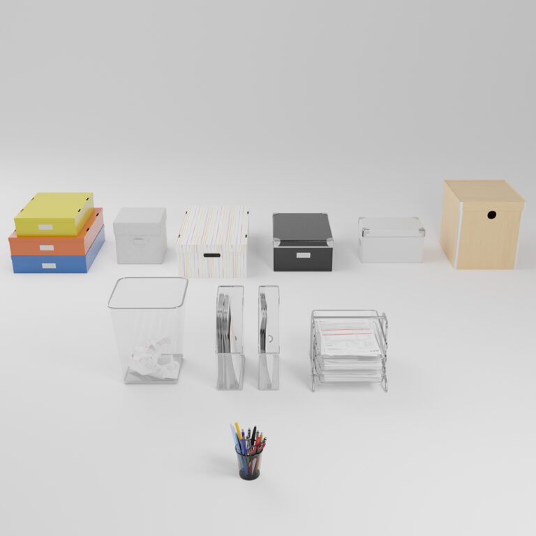 Items for the office (354940) 3D model - Download 3D model Items for ...
