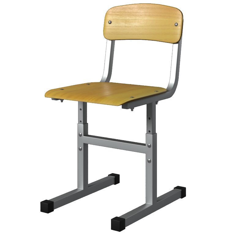 School chair (355802), 3d model 1