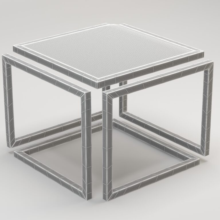 Cube table (355874) 3D model - Download 3D model Cube table (355874 ...