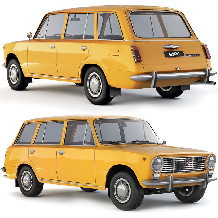2102 1971 VAZ Lada car (356442) 3D model - Download 3D model 2102 1971 ...