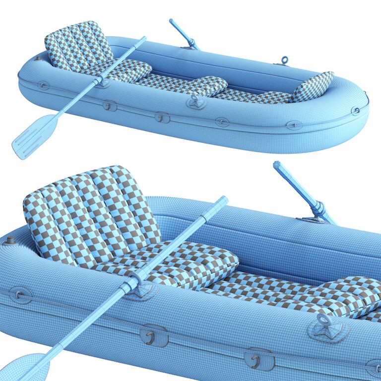 Inflatable Boat Models Excursion Inflatable Boat Set (356841) 3D model - Download 3D model ...