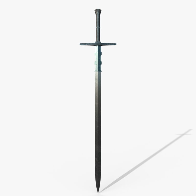 Knight Sword (357217), 3d model 1