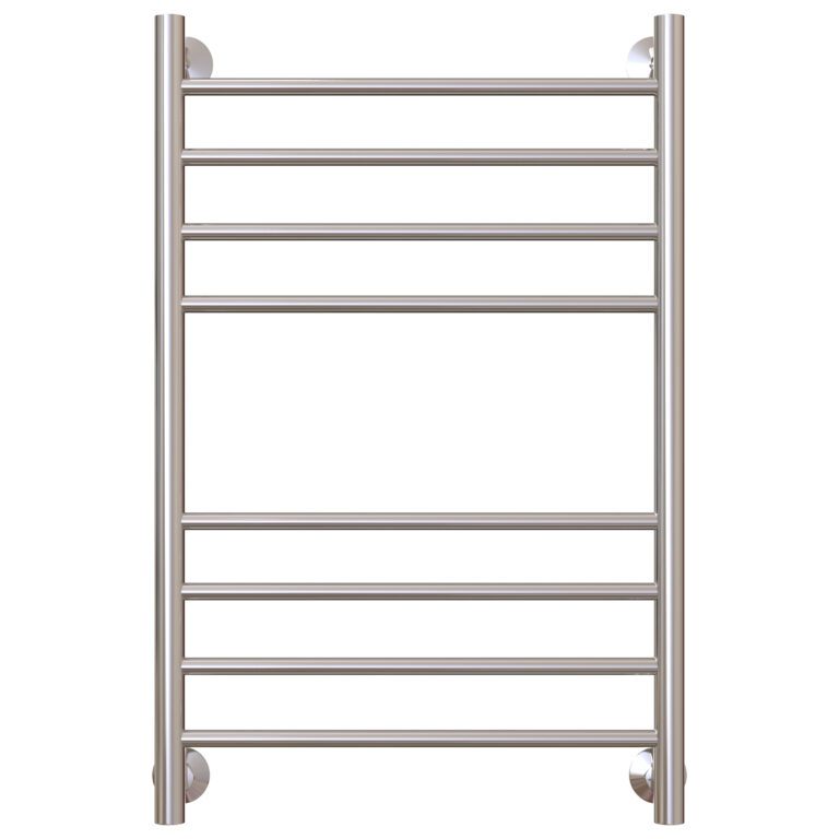 Water heated towel rail EWRIKA Safo AS2 80x50 chrome with mounting kit ...
