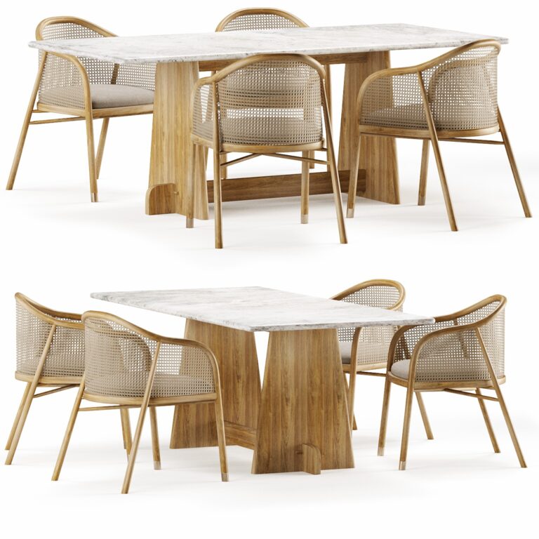 Dining Set By The Socialite Family (357976), 3d model 1