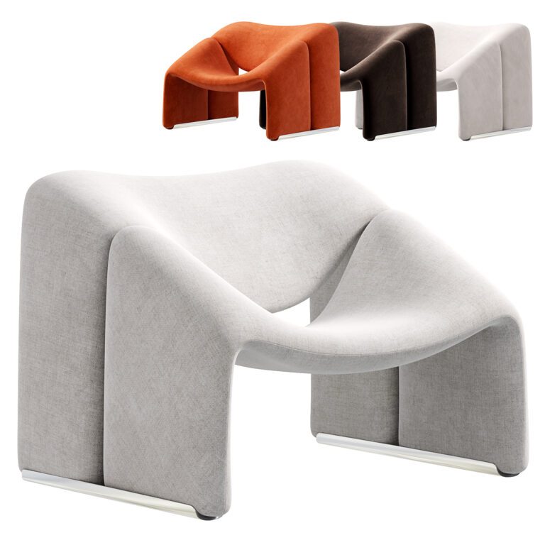 Groovy Lounge Chair Pierre Paulin (358043) 3D model - Download 3D model ...