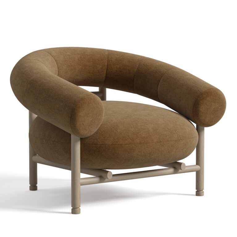 WEWOOD LOOP ARMCHAIR WITH OAK FRAME (358689) 3D model - Download 3D ...