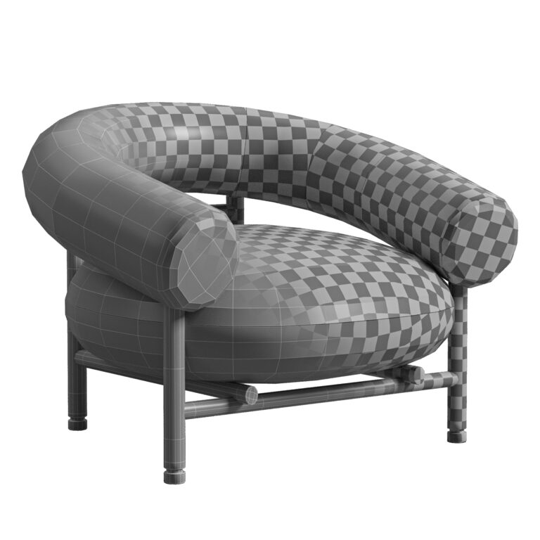 WEWOOD LOOP ARMCHAIR WITH OAK FRAME (358689) 3D model - Download 3D ...