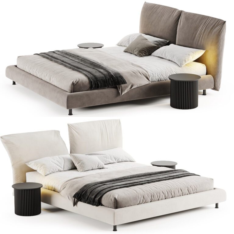 Edra STAND ME bed (358695) 3D model - Download 3D model Edra STAND ME ...