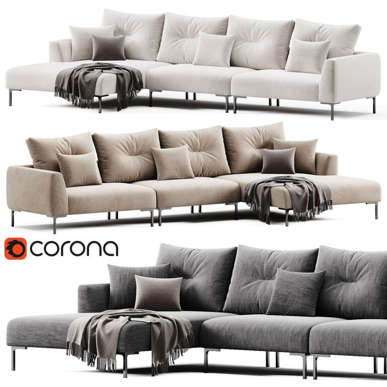 SOFA FIRENZE LOUNGE BY EICHHOLTZ (359200) 3D model - Download 3D model ...