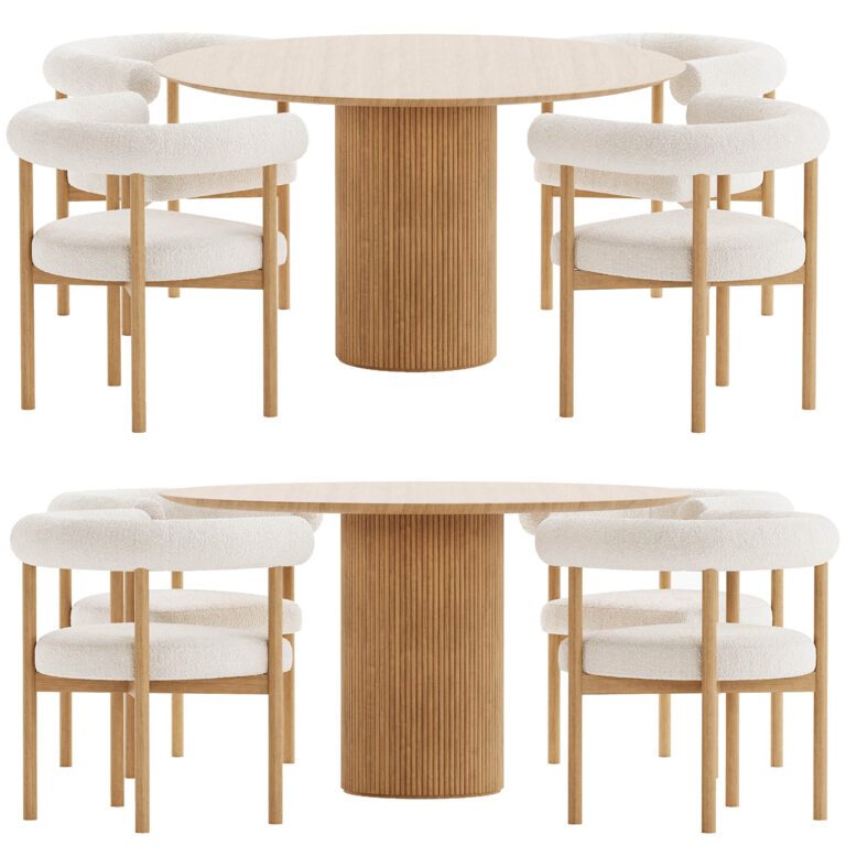 Dining Set 13 (359302), 3d model 1