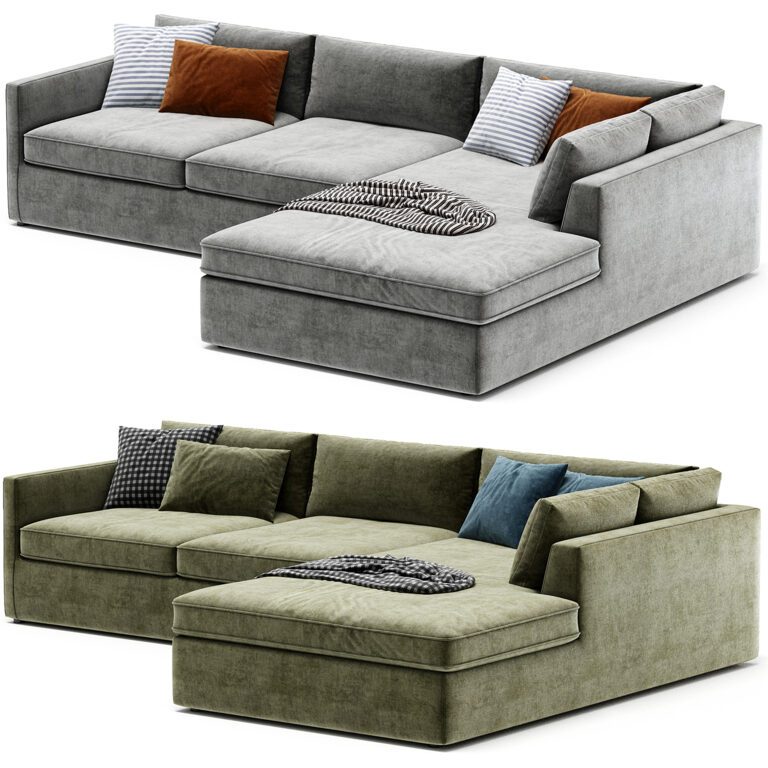 Harris 2 Piece Sleeper Sectional Sofa (359364) 3D model - Download 3D ...