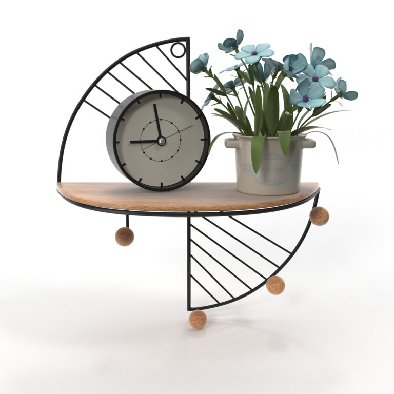 Wall shelf with decor (359811), 3d model 1