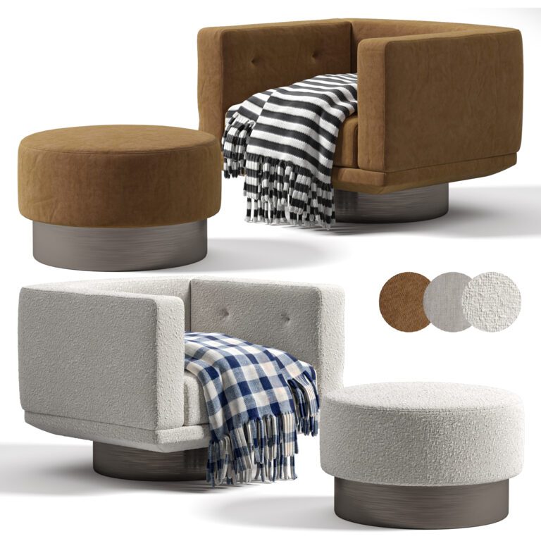 Minotti Sally стілець (360037), 3d модель 1