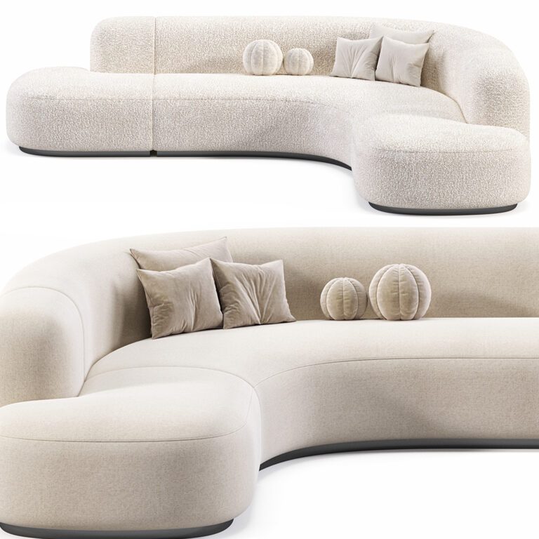 Sofa bjorn by Eichholtz (360504) 3D model - Download 3D model Sofa