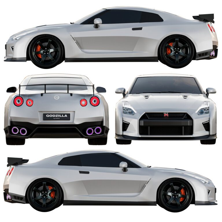 Nissan GTR R35 car (360863) 3D model - Download 3D model Nissan GTR R35 ...