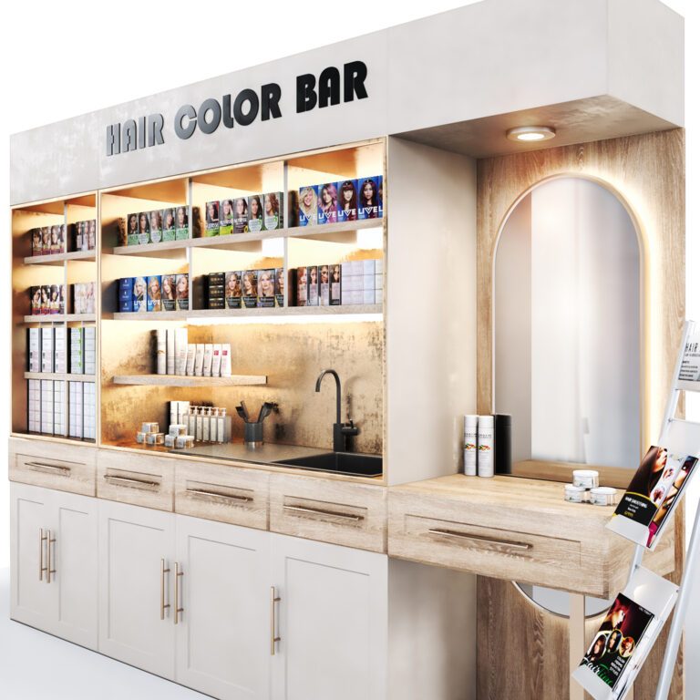 Hair Color Bar- Hair Dye Beauty saloon (361207) 3D model - Download 3D ...
