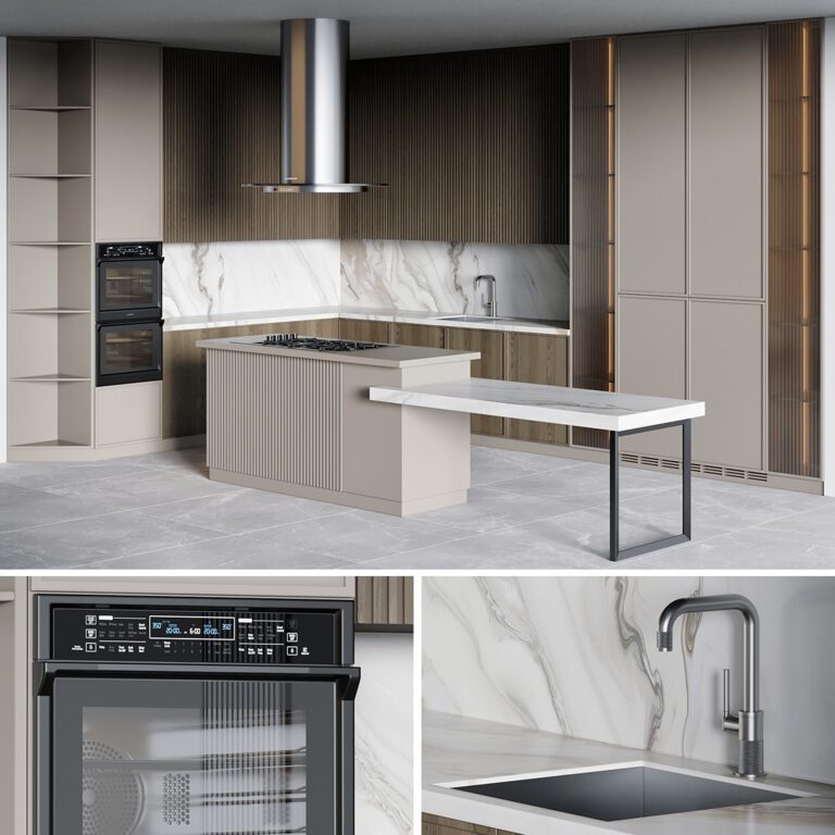 Kitchen 24 Kitchen 24 (361837) 3D model - Download 3D model Kitchen 24 (361837 ...