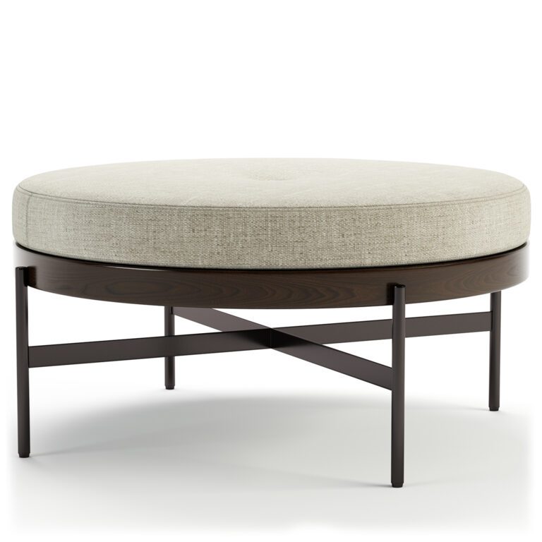 Edwyn Round Ottoman by Four Hands (361857), 3d model 1