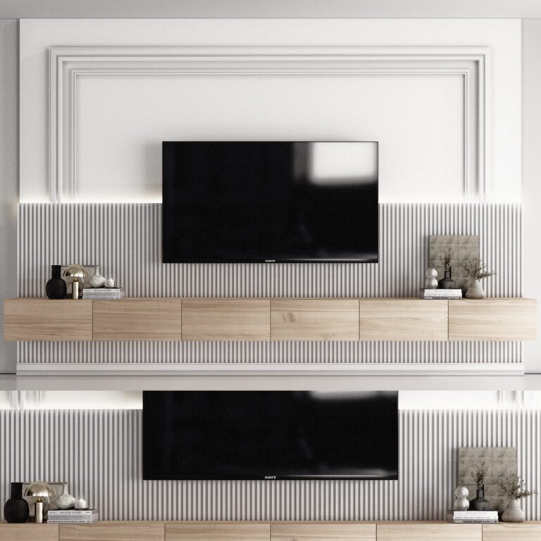 TV Wall 07 (363520), 3d model 1