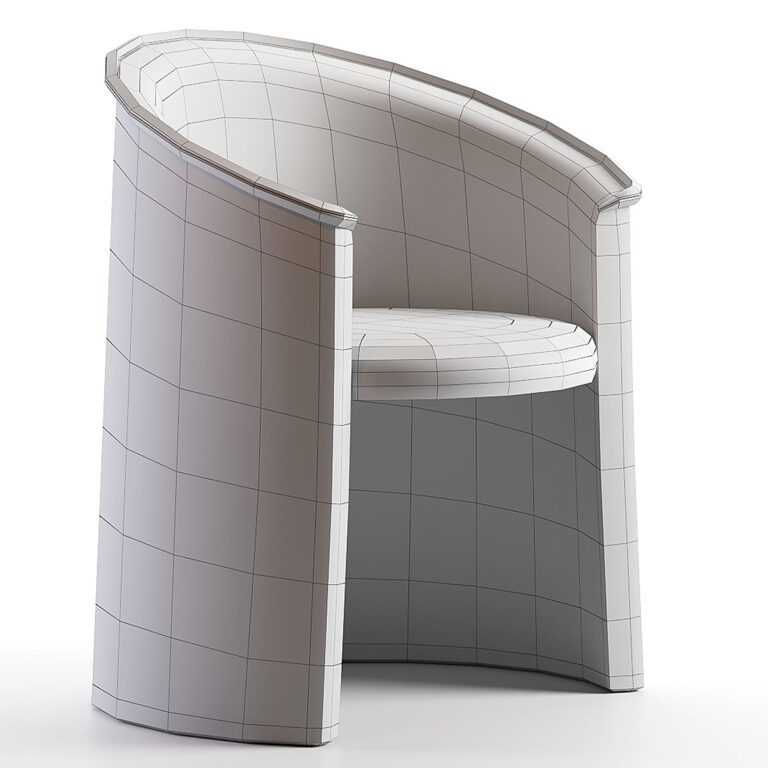 Husk Moroso Armchair (364507) 3D model - Download 3D model Husk Moroso ...