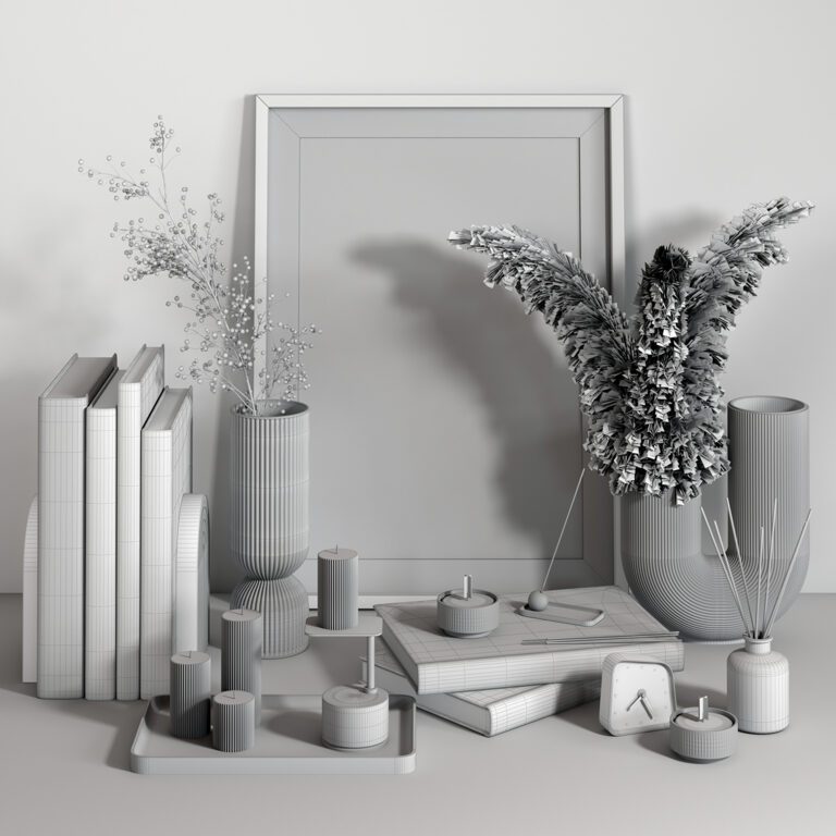 Decorative set 01 (364693) 3D model - Download 3D model Decorative set ...