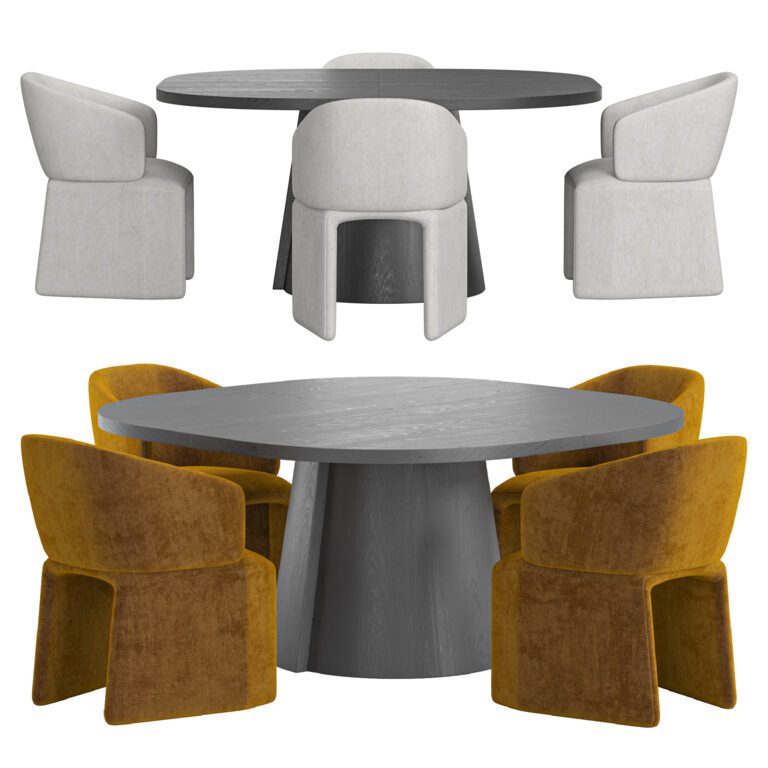 Linteloo ICARUS chair And ALTER Table (364867), 3d model 1