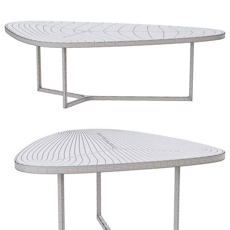 TAVOLO SEVEN coffee table B&B ITALIA (365299) 3D model - Download 3D ...