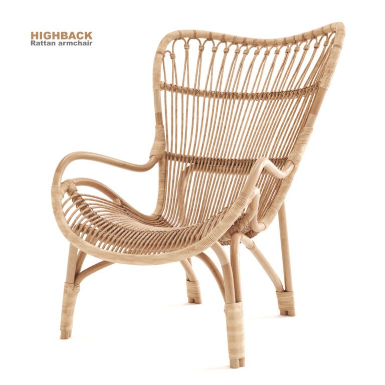 Feelgood designs C110 rattan armchair  (365543), 3d model 1