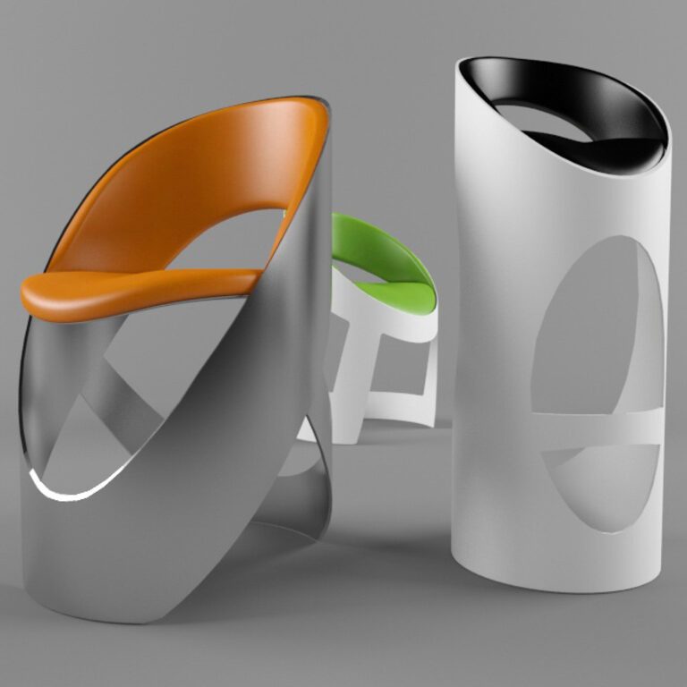 Martz Edition Bar Chairs (366001), 3d model 1