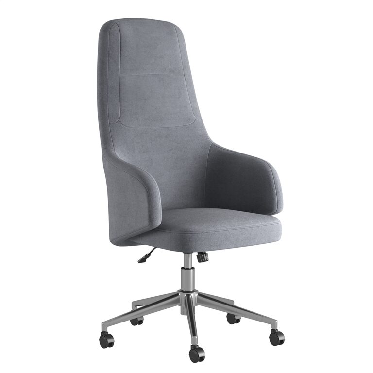 Werner Velvet Grafit офіс стілець (366239), 3d модель 1