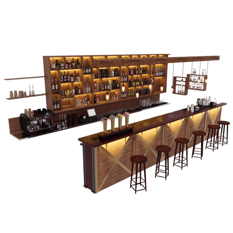 Cuban pub counter (366331) 3D model - Download 3D model Cuban pub ...