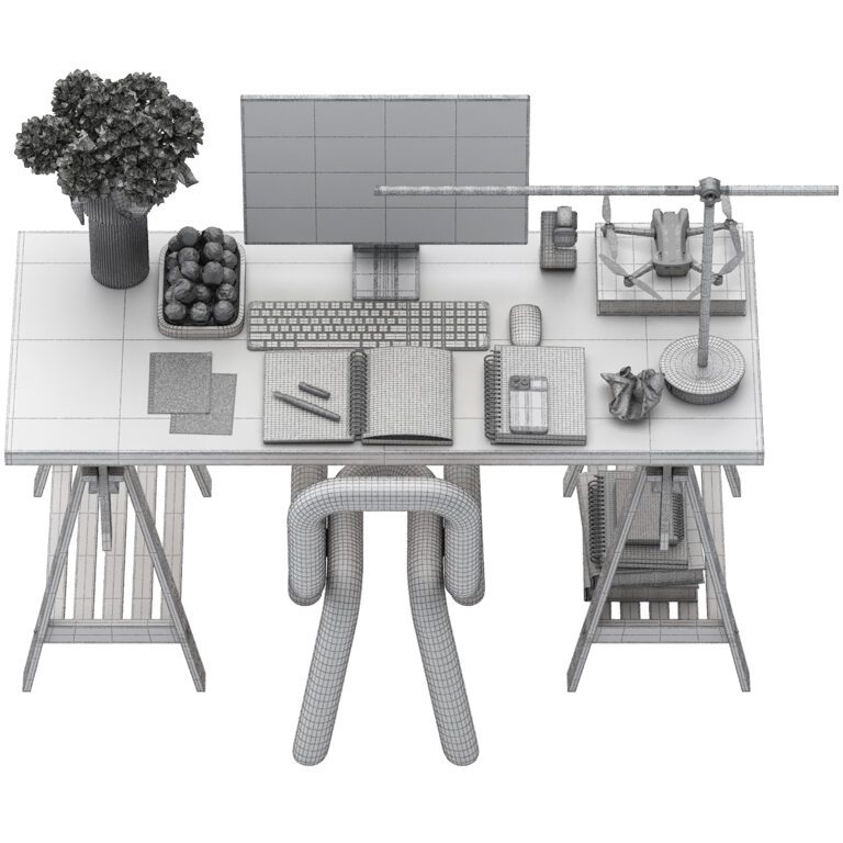 Workspace (368448) 3D model - Download 3D model Workspace (368448 ...