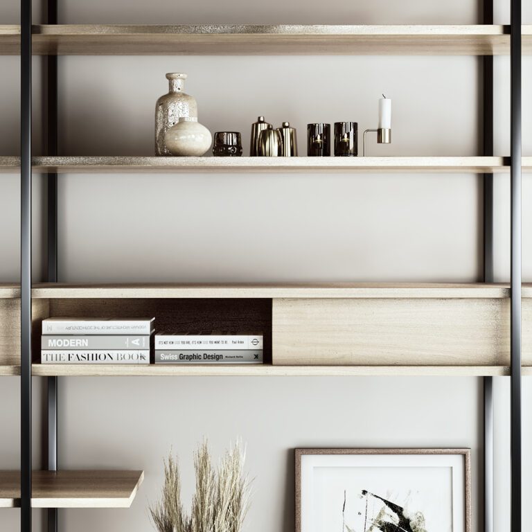 Rack with decor Rack - Shelves 16 (368688) 3D model - Download 3D model ...