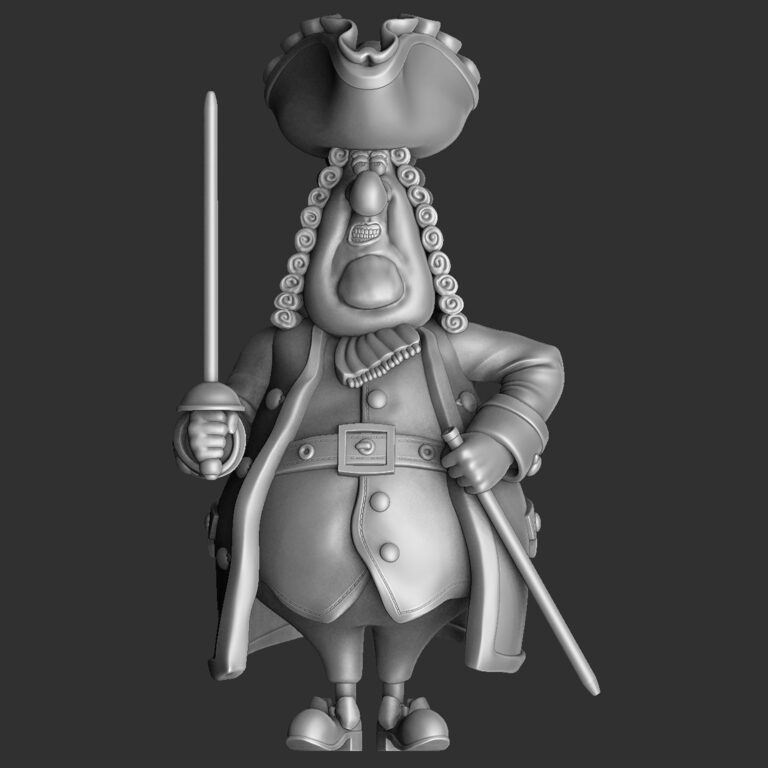 Squire John Trelawney from Treasure Island for 3D printing. STL (368736 ...