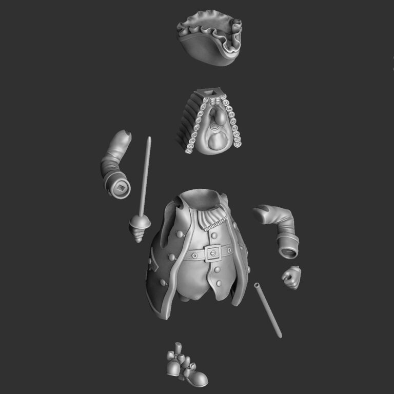 Squire John Trelawney from Treasure Island for 3D printing. STL (368736 ...