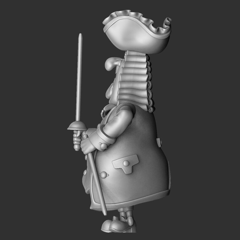 Squire John Trelawney from Treasure Island for 3D printing. STL (368736 ...