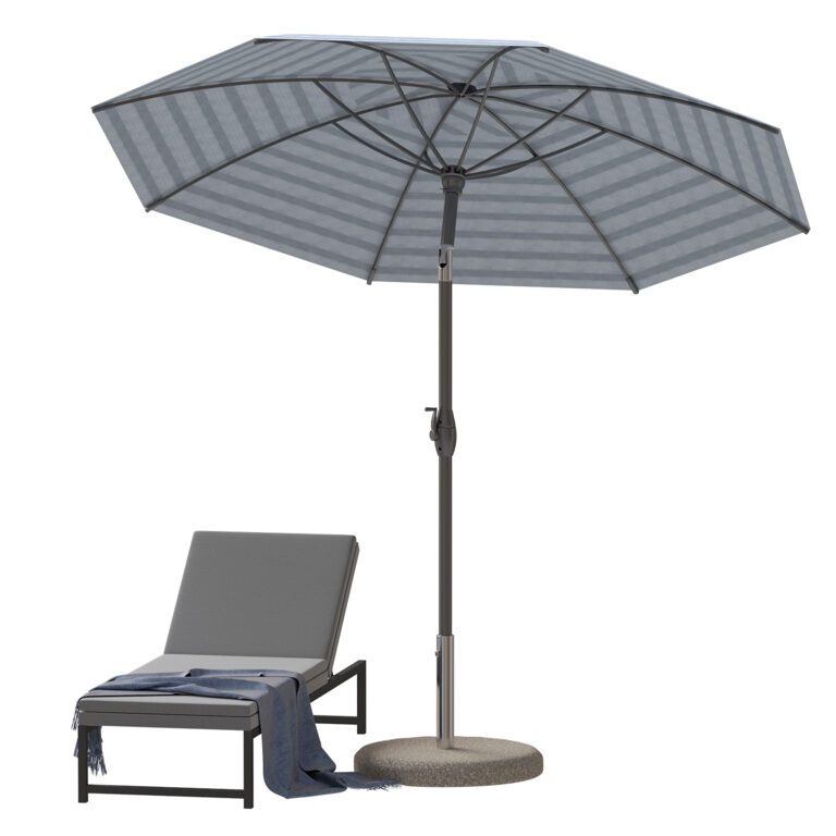10 aluminum solar lighted offset patio umbrella with base Cantilever Patio Umbrella with Solar Lights