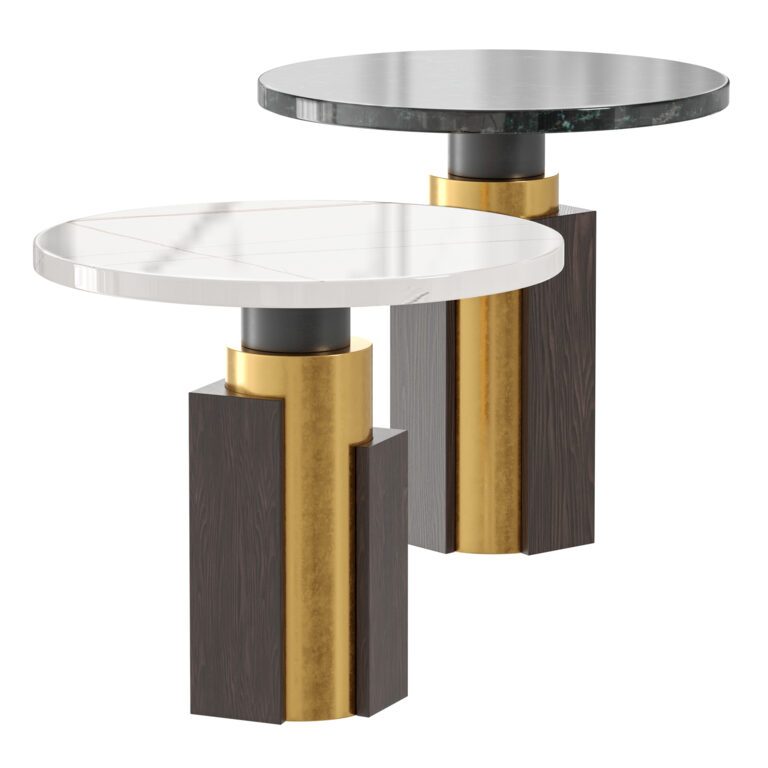 Round marble coffee table (371035) 3D model - Download 3D model Round ...