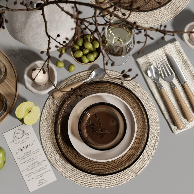Tableware Decor set 9 (371894) 3D model - Download 3D model Tableware ...